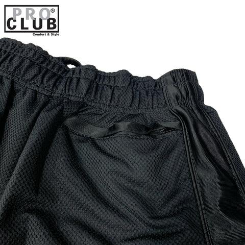 PROCLUB Men's Heavyweight Mesh Basketball Shorts Gym Shorts PRO CLUB 3 Pockets with Zipper Drawstrings Casual Gym Work Out Athletic