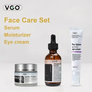 VGO-Vitamin C Serum, Moisturizer, and Eye Cream Set Cleansing Moisturizing Suitable for sensitive skin Comfort Skin Repair-B