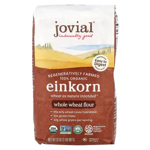 Jovial Organic Einkorn Whole Wheat Flour, 32 oz (907 g)