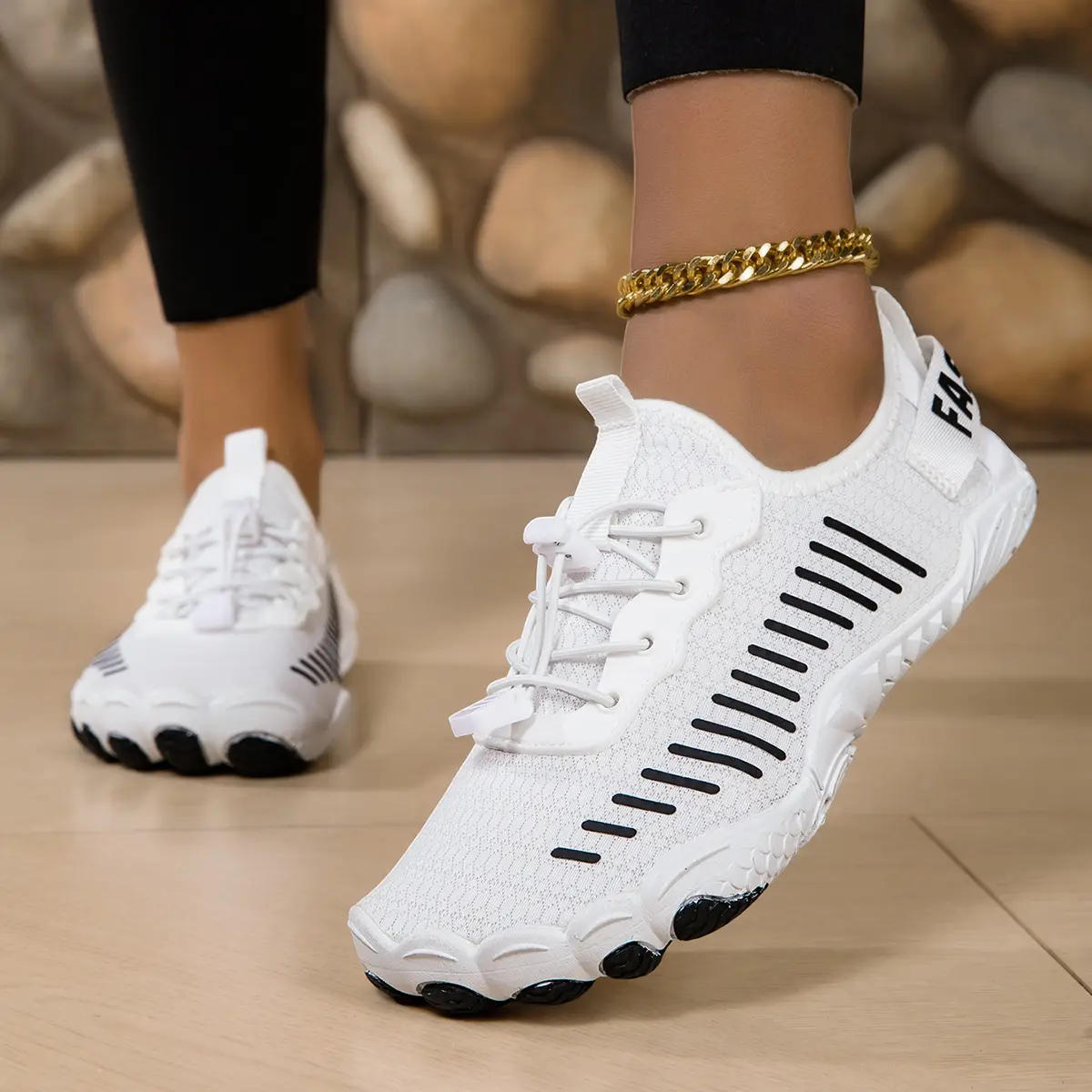 2026 Unisex Water Shoes - Stylish Vertical Stripe, Breathable Fabric Upper, Lightweight Soft EVA Sole, Athleisure Casual Footwear for Summer Beach Trips, Walking, Daily Outdoor Use, Athleisure Men's Water Shoes