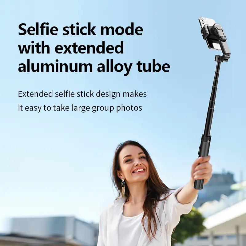 Nfutreon Gimbal Stabilizer for SmartiPhone,  Auto Face Tracking Selfie Stick Tripod, BlackFriday, 360° Rotation & Motion Follow, Remote Control for Vlog, Live, Video Smartphone Cellphone