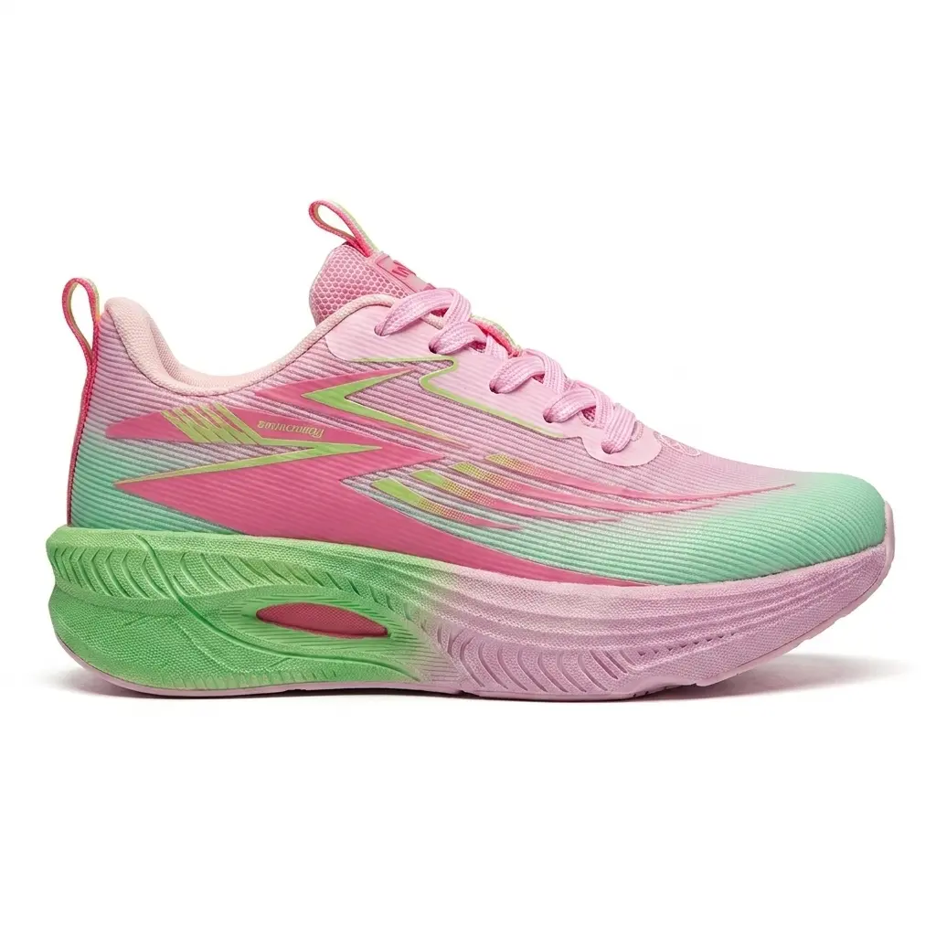Ubetif Women's Low-Top Mesh Athleisure Shoes - Lace-Up Soft Soled Casual Shoes, Breathable Contrast ColorsDesign, Suitable for Outdoor Walks & All-Day Wear