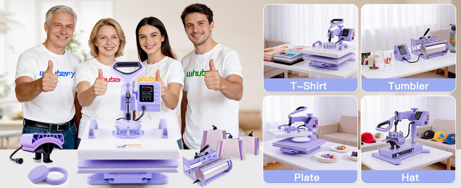 AKEYDIY 5 in 1 Slide-out Heat Press Machine, 15" X 15" Industrial Grade, 360-Degree Swing Away Heat Transfer Machine, Digital Mug Sublimation Heat Press Machine, Suitable for T-shirts/Mugs/Hats/Plates/Baseball Caps/Mouse Pads AKEYDIY 5 in 1 Slide-out Heat Press Machine, 15" X 15" Industrial Grade, 360-Degree Swing Away Heat Transfer Machine, Digital Mug Sublimation Heat Press Machine, Suitable for T-shirts/Mugs/Hats/Plates/Baseball Caps/Mouse Pads