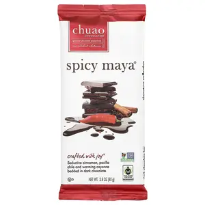 Chuao Chocolatier Dark Chocolate Bar, Spicy Maya®, 2.8 oz (80 g)