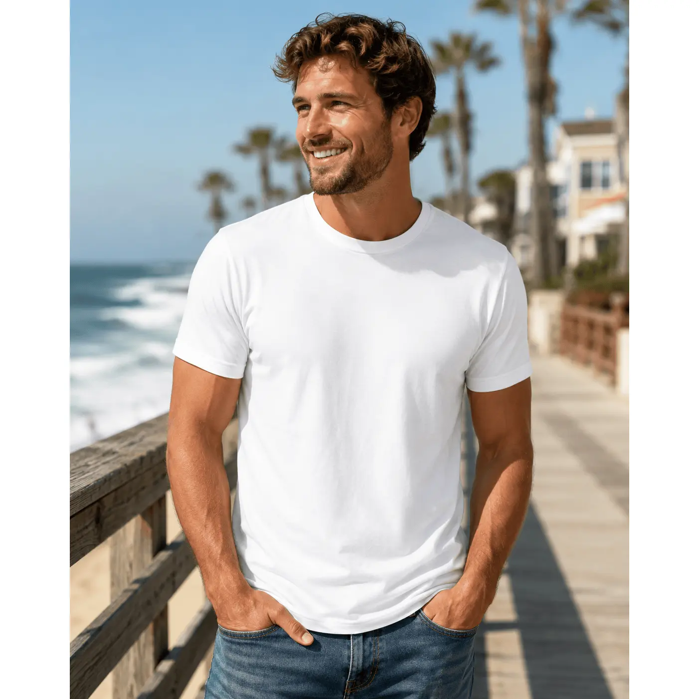 Sublimation White Polyester Tee - Adults and Kids