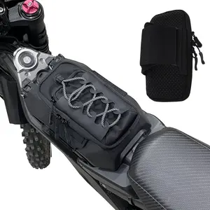 Dirt Bike Front Frame Bag for Surron Light Bee S X, Battery Cover Storage Bag for Segway X160 X260, for Surron Ultra Bee Frame Battery Bag for Eridepro, Electric Dirt Bike Accessories, Bicycle Bag, Mobile Phone Storage Sports Arm Sleeve Wrist Bag