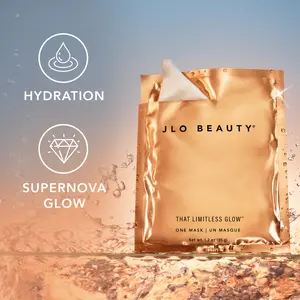 JLO BEAUTY That Limitless Glow - Skin Repair and Comfort Skincare Sheet Mask Visibly Tightens and Lifts Skin with JLo Glow Serum and Olive Complex -Smoothing your skin