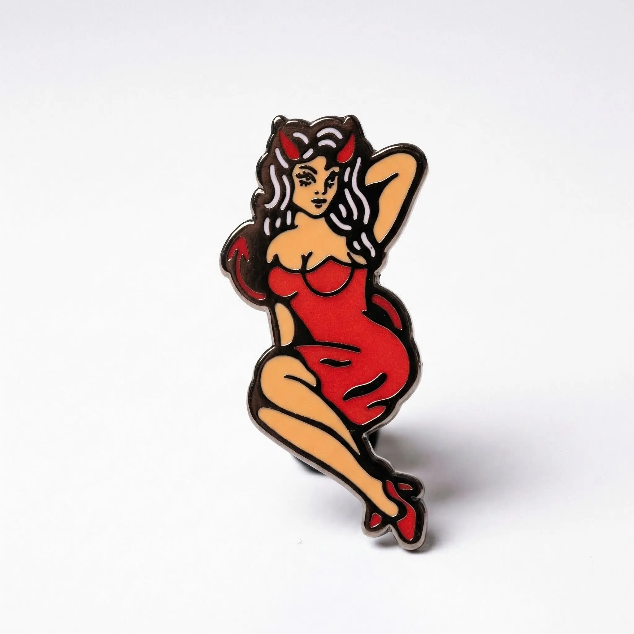 Devil Pin-Up Girl Pin