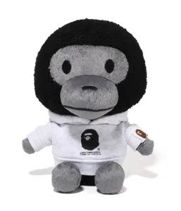Bape x CDG Baby Milo Plush Doll Black/Grey