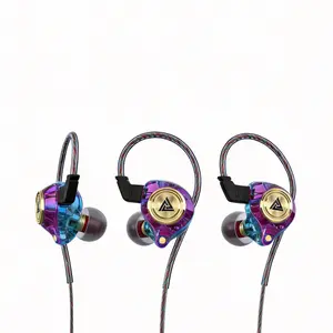 Sports Monitoring-Grade Wired Earphones,sweat-proof and anti-drop structure, HD microphone with inline remote, one-click mute design, optimized for running/fitness/mobile gaming hifi stereo headphone noise-cancelling headset