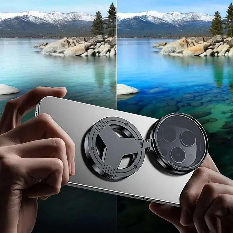 Magnetic Phone CPL Filter – Polarizing Lens to Reduce Glare & Reflections for Water, Glass, and Sky, Enhance Color & Image Quality – Must-Have for Mobile Photography, Optical Lens, Smartphone Camera Accessories