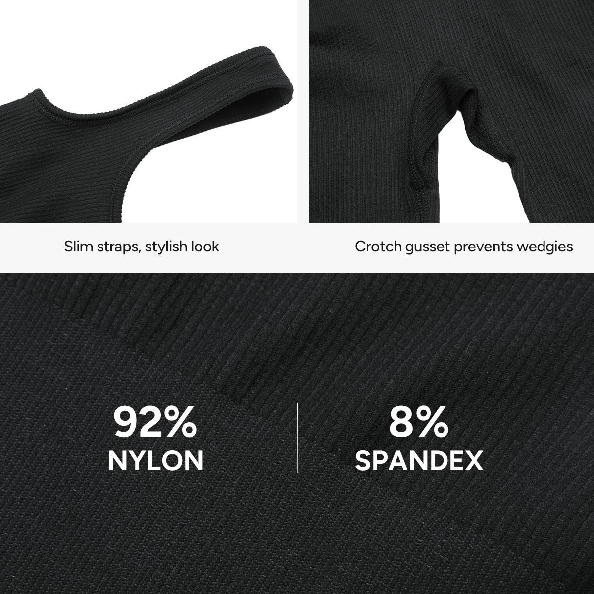 Nebility Women's High Elasticity Breathable Fabric Long Sleeve Yoga Jumpsuits Ribbed Design for Workout Leg Shape Ornament One Piece Activewear Clothing Athletic Training Apparel