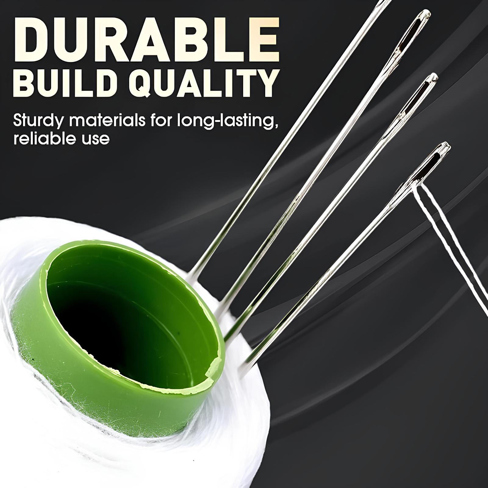 36 PCS Steel Needles Set, Sturdy & Durable, Stainless Steel Needles for Hand Sewing, Long & Thin Handmade Quilting & Sewing Needles Kit for Household, DIY