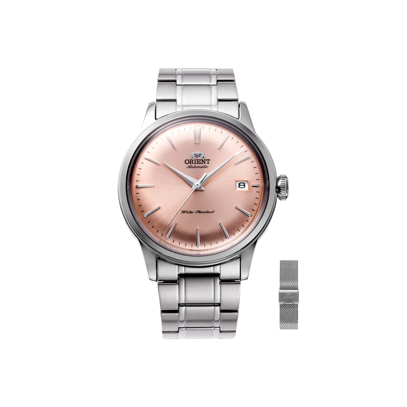 Orient Bambino Version 7 38mm Automatic Dress Watch with Extra Mesh Strap, RA-AC0M11Y30B-UM00F112J0