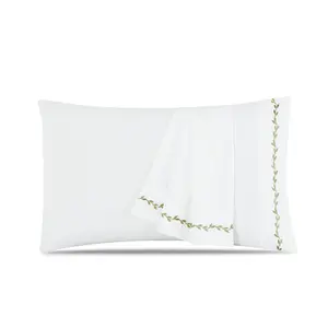 Artistic Home Textiles –Soft Luxury Microfiber Pillowcases with Elegant Double Stitch Trim 2-Pack Multiple Colors Standard & King Sizes Machine Washable