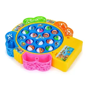 Electric Fishing Toy – 360° Rotating Fish Game with Dynamic Music, Educational Interactive Play Set, Tabletop Water Play Fun, Family Game Night Gift, Birthday Halloween Thanksgiving Christmas