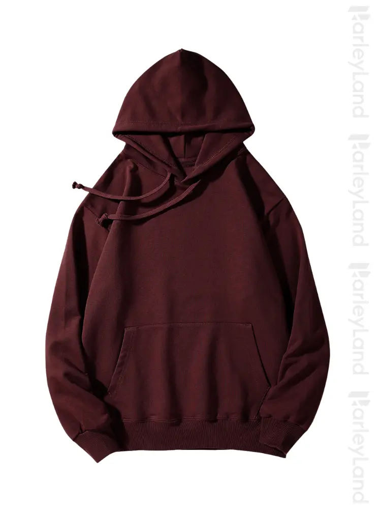 HarleyLand Women's Unisex Oversized Fleece Hoodie Pullover - Buttery Soft Cotton Sweatshirt, Casual Daily Outfit, Functional Kangaroo Pocket, Stretch Ribbed Cuffs Details