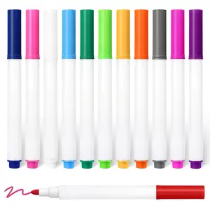 12 Pcs 4.1 Inch Neon Light Up Dry Erase Markers - for LED Note Board, Writing Board & Acrylic Message Board