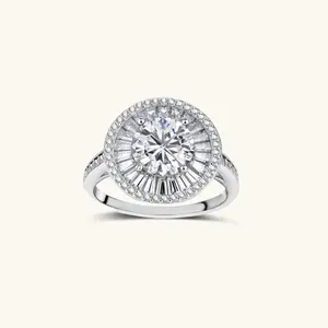 Celestial Halo Moissanite Ring