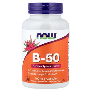 NOW Foods B-50, 100 Veg Capsules