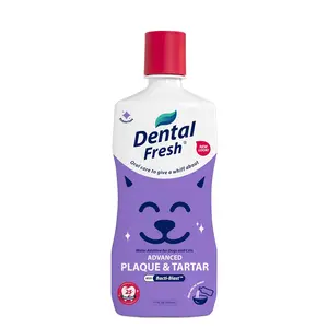 Dental Fresh Advanced Oral Care Water Additive for Dogs & Cats – Effortlessly Support Clean Teeth, Healthy Gums & Fresh Breath – 17 Fl Oz