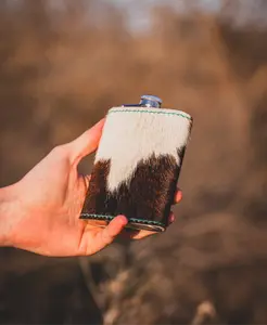 Cowhide Flask