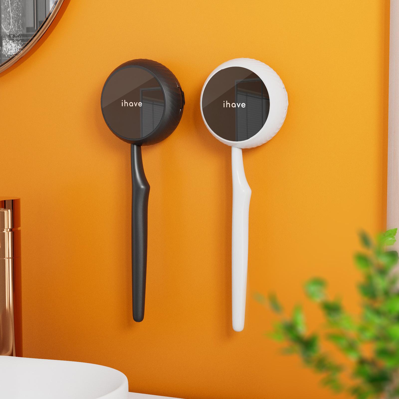 iHave Toothbrush Sanitizer and Holder – UV Disinfection & Heated Drying Combo, Wall-Mounted Toothbrush Organizer with Heat-Dry Function, Travel Toothbrush Holder for Wall, Toothbrush Sanitizer and Holder & Bathroom Organizing Case for RV & Home - B