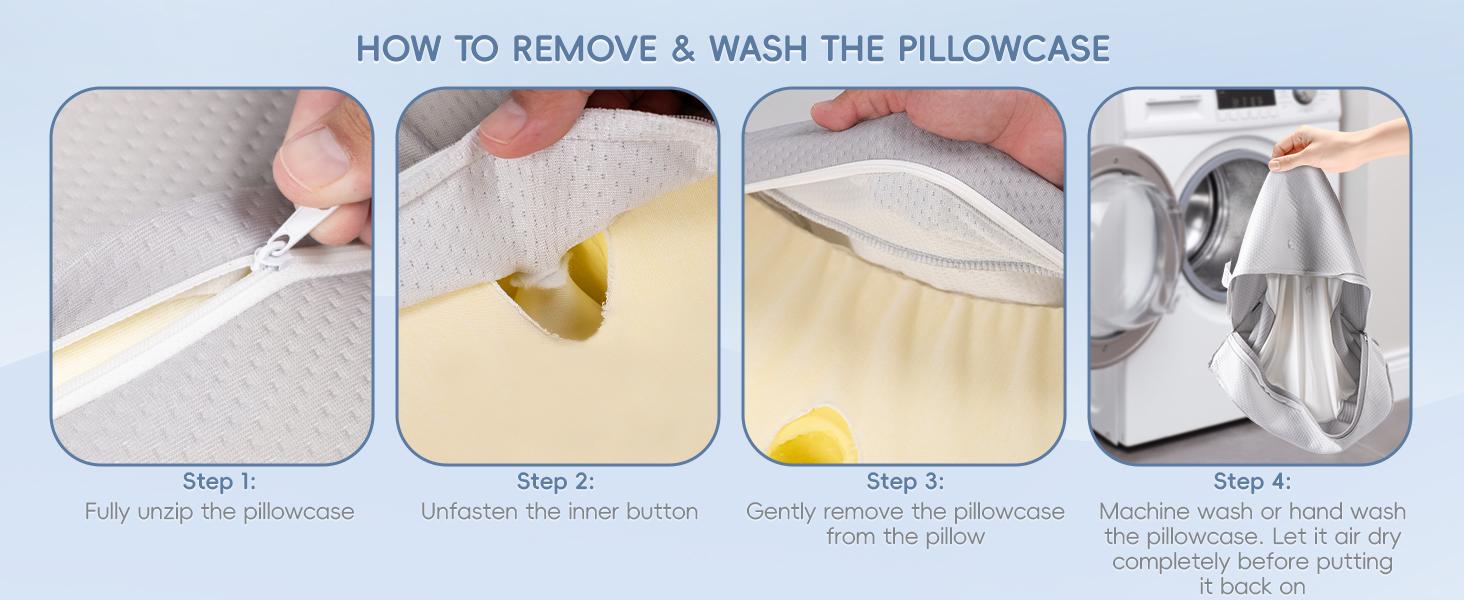 Orthopedic Neck Support Pillow for Sleeping, 3D Butterfly Memory Foam Pillow for Neck Pain Relief & Posture Correction, Breathable Cooling Cervical Pillow for Side Back Sleepers, Shoulder Spine Alignment Bed Pillow for Adults Bedroom