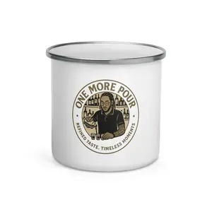 O.M.P. Logo Enamel Mug