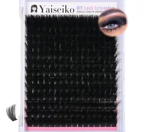 Lash Clusters 300D Thick Eyelash Clusters 16mm Wispy Individual Mega Volume Lashes D Curly Cluster Eyelash Extensions 224Pcs DIY Lash Extension at Home, by Yaiseiko