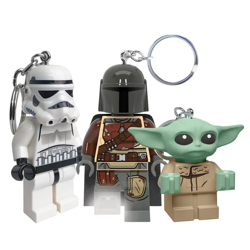 LEGO Star Wars The Mandalorian Keychain with LED Light LEGO Star Wars The Mandalorian Keychain with LED Light