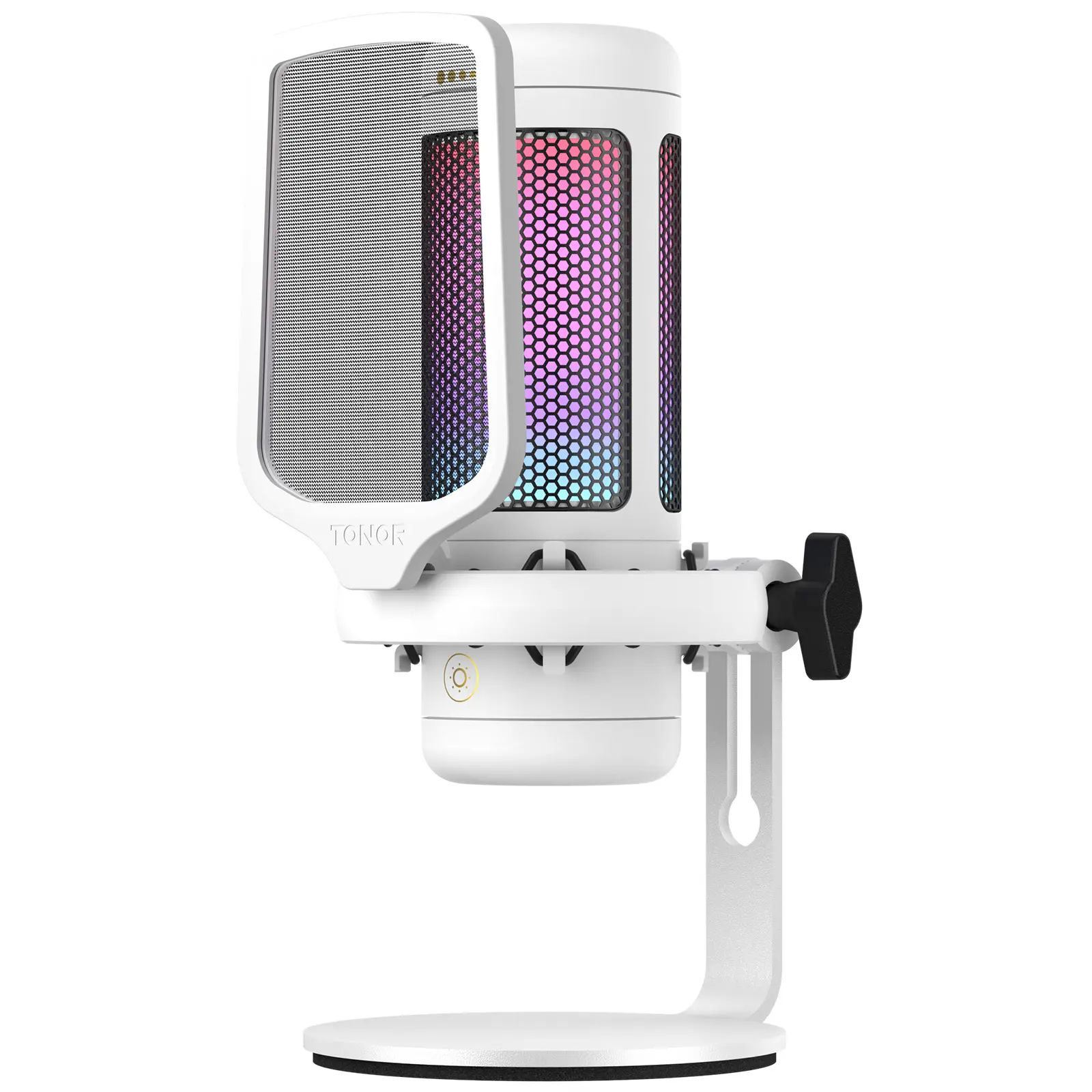 TONOR TC310 USB Type-C Microphone with RGB/Gain Control and Mute Touch for Streaming, Podcasts, Recording, Twitch/YouTube/Discord