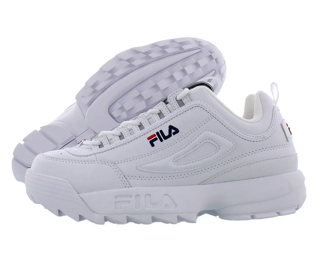Fila Disruptor II Premium Men's Trainer Shoes - Casual Training, Closed Design, Athletic Footwear, Minimalist Style for Sports & Outdoor Activities, Casual Training Shoes, Closed Trainer Shoes