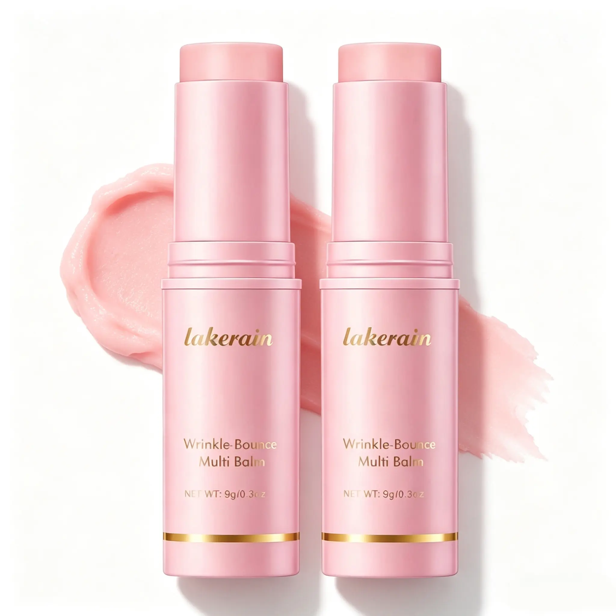 Pink Collagen Multi-Balm: Korean Anti-Aging Volufiline + NAD+ Balm for Eyes, Neck & Lips – Firming, Fine Line Reduction & Collagen Boost