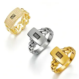 Monaco Style Stainless Steel Ring For Women