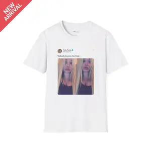 Trisha "Nobody Knows Me Truly" Paytas T-Shirt, Iconic Tweet Moment Tribute, Funny Self-Reflection Shirt for Fans, Pop Culture Meme Outfit for Casual Wear