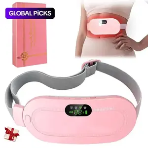 Menstrual Heating Pad Smart Uterus Warmer Belt Cordless Heating Pad Electric Waist Belt Waist-Vibrating Abdominal Massager #TOP PICKS