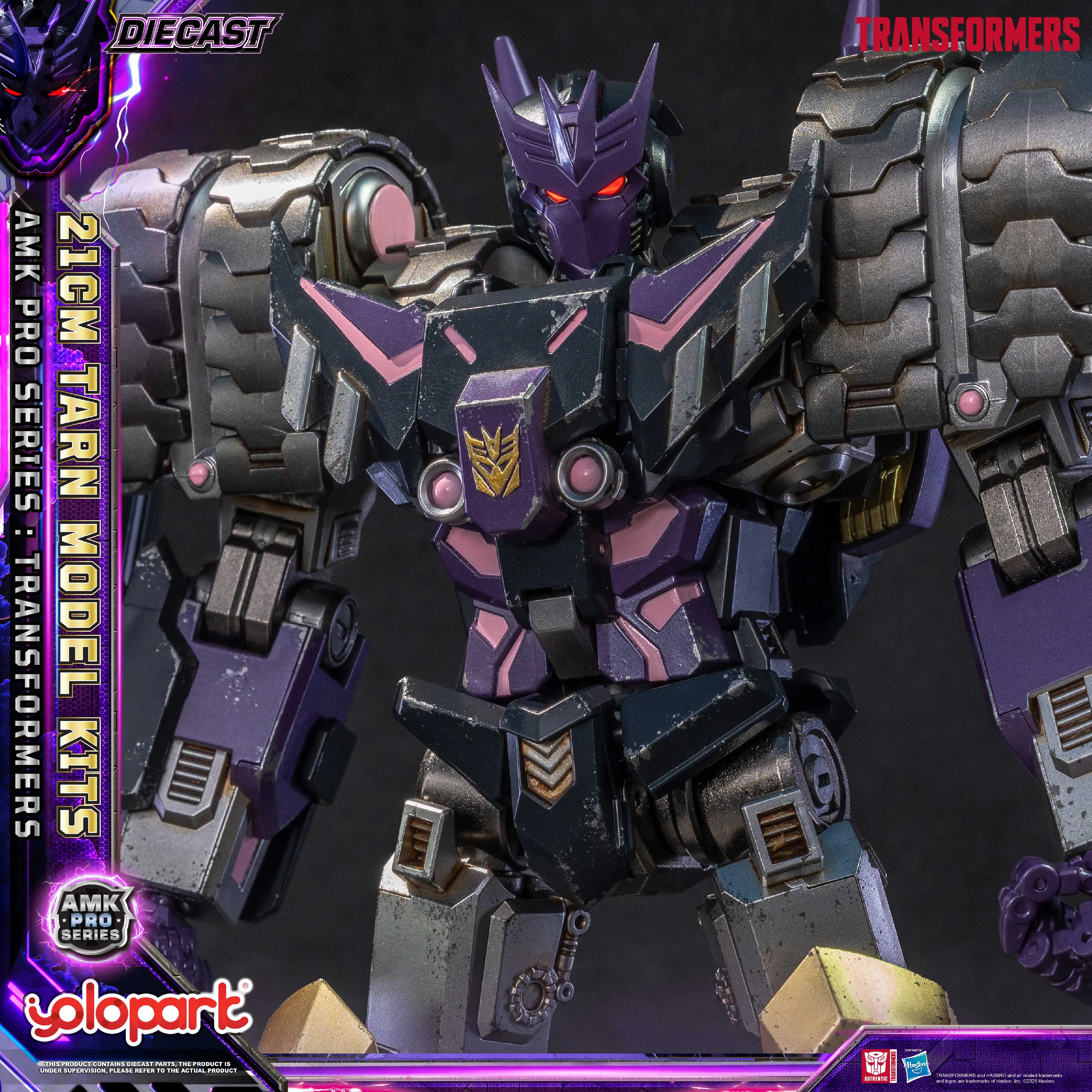 Transformers IDW Tarn Model Kit - Comic-Inspired Die-Cast Collectible Articulated Figure with Magnetic Lights, Metallic IDW Look, Requires Batteries (Toys & Hobbies Classic & Novelty Action Toy Figure), Die-Cast Parts