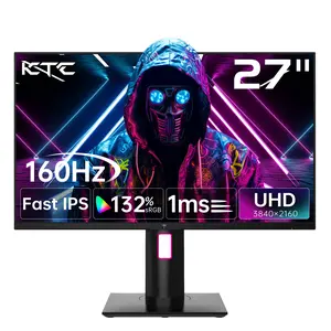 KTC 27" 4K UHD 160Hz HDR400 Fast IPS Gaming Monitor, 3840*2160 GTG 1ms Computer Monitor, Freesync/G-Sync, HDR400, 132% sRGB, HDMI DisplayPort, VESA, Tilt/Height/Pivot Adjustable, H27P22S