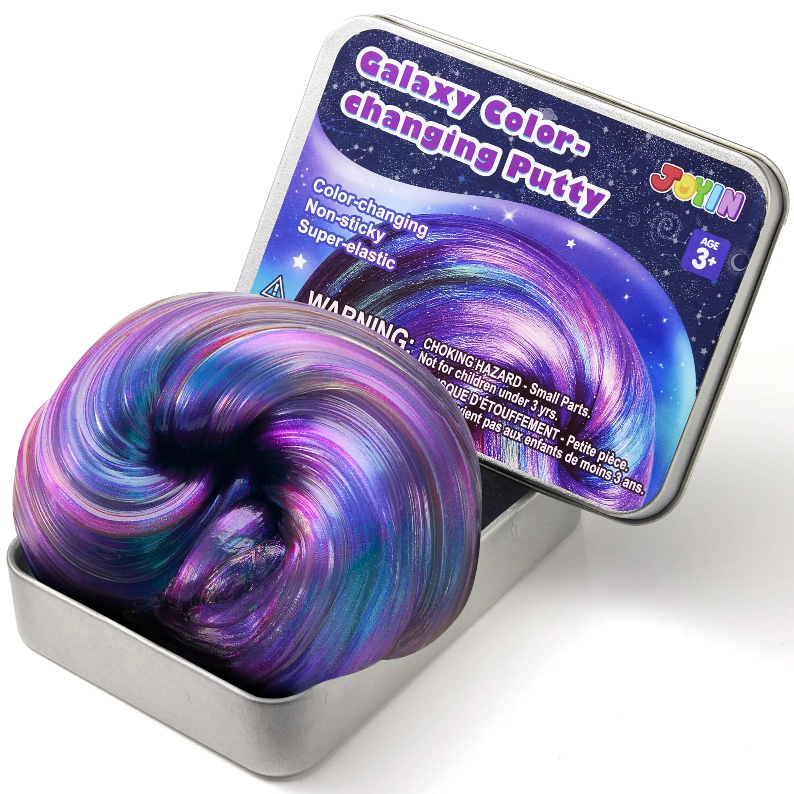 JOYIN Galaxy Color-Changing Putty, Slime for Kids 4.2oz, Therapy Putty, Fidget Toys Adults, Squishy Sensory Toys for Kids, Anxiety Stress Relief Gifts for Adults, Desk Fidgets