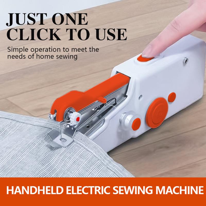 Mini Handheld Sewing Machine with Storage Bag Tool Kit (Battery Not Included), DIY Sewing Machine for Beginners and Home Travel, Portable Electric Sewing Machine, Emergency Sewing Kit, Easy to Operate, Quick Stitching Sewing Machine Kit