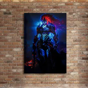 Solo Leveling Sung Jin-woo Metal Poster, Shadow Monarch Anime Wall Art Print( Unframed - Print Only )