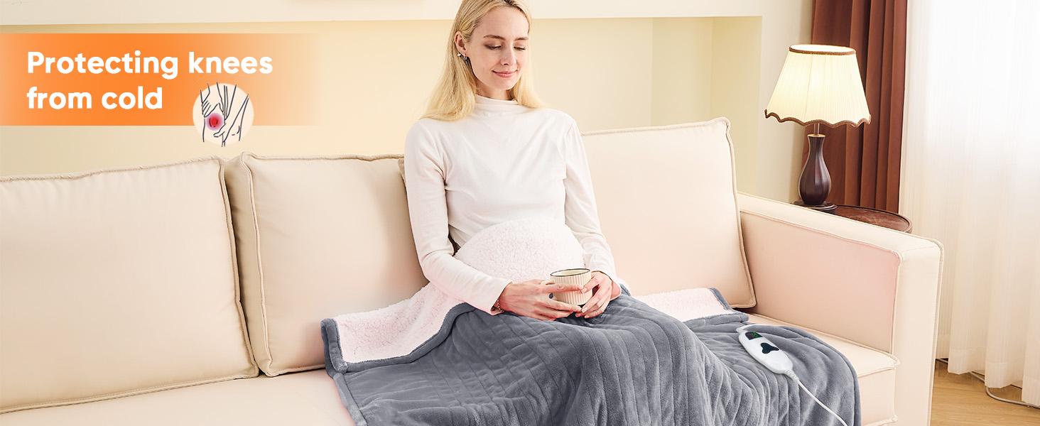 Greenoak Heated Blanket Electric Throw 50"X60", Heating Blanket with 10 Heat Levels 8 Hours Auto-Off,Fleece Soft Christmas Blanket,Gifts for Grandma Seniors Mom, Misty Grey Greenoak Heated Blanket Electric Throw 50"X60", Heating Blanket with 10 Heat Levels 8 Hours Auto-Off,Fleece Soft Christmas Blanket,Gifts for Grandma Seniors Mom, Misty Grey