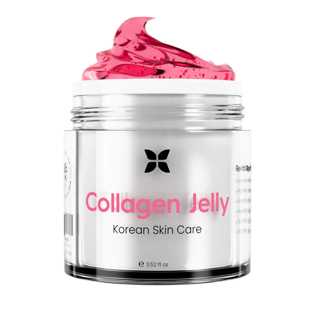 REVO Collagen Jelly Cream, Multi-Layer Hydration, Advanced Collagen Boost, Vitamin-Enriched, 50ml