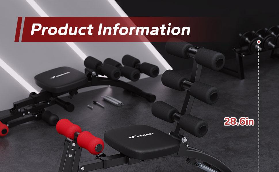 MERACH Multi-Functional Adjustable Ab Machine Workout Bench Sit Up Machine Push Up Exercise Chair for Home Gym MERACH Multi-Functional Adjustable Ab Machine Workout Bench Sit Up Machine Push Up Exercise Chair for Home Gym