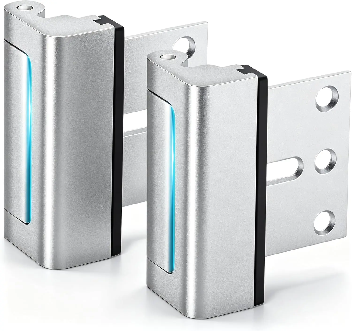 2 Pack Home Security Door Lock, Upgraded Door Latch Withstands 800lbs of Force, Childproof Door Reinforcement Lock, Easy to Install, Perfect for Solo Living
