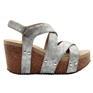 Volatile Womens Tory Slingback Studded  Casual Sandals Casual High Heel 3" & Up - Silver