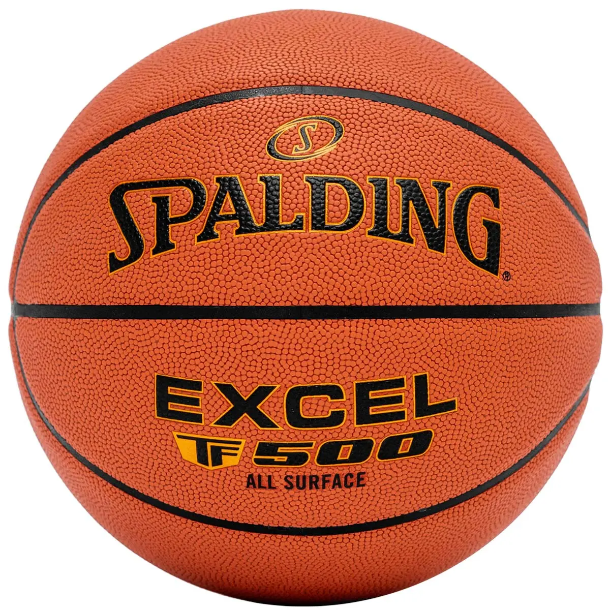 Spalding Excel TF-500 Premium Composite Basketball, 28.5" Size 6 for Women and Youth, Moisture-Managing Indoor/Outdoor Ball, Ball Sports Equipment, Ball Size Basketballs
