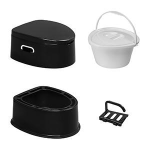 VINGLI Portable Toilet | Indoor Outdoor Commode w/Detachable Inner Bucket & Removable Paper Holder, Lightweight & Compact for Camping, Boat, Van, Emergency Use VINGLI Portable Toilet | Indoor Outdoor Commode w/Detachable Inner Bucket & Removable Paper Holder, Lightweight & Compact for Camping, Boat, Van, Emergency Use