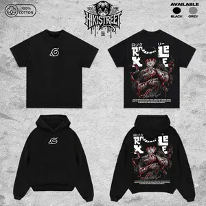 Vintage Rock Lee Drunken Fist Acid Washed T-Shirt Unisex Oversized Anime Manga T-Shirt Heavyweight Cotton Tee for Anime Fans, Naruto merch, T-shirt anime gift, Anime Streetwear, Vintage Naruto Anime T-shirt, graphic tees